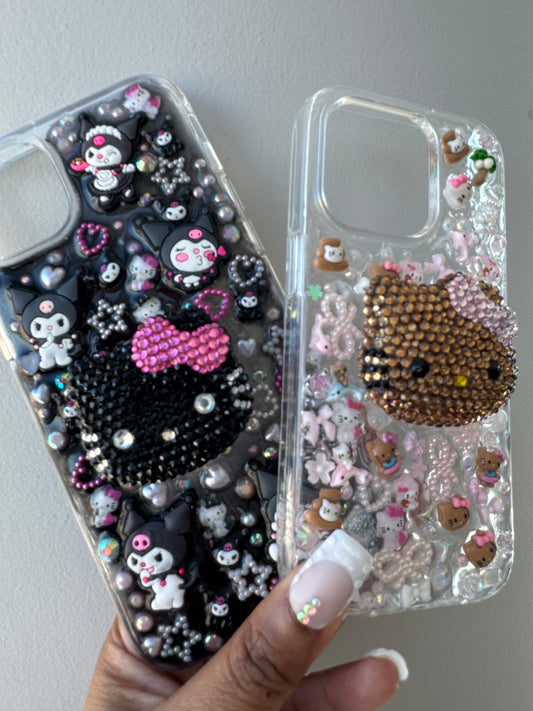 Junk Phone Case + Bling Popsocket