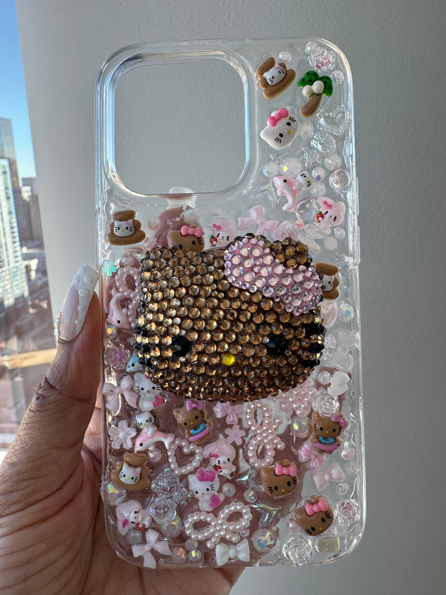 Junk Phone Case + Bling Popsocket