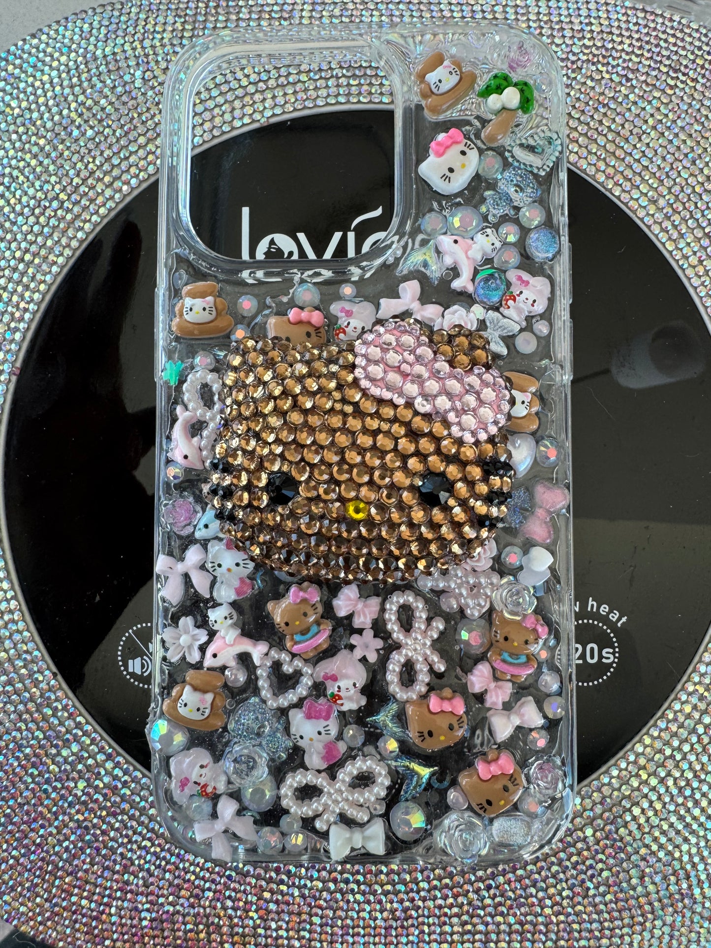 Junk Phone Case + Bling Popsocket